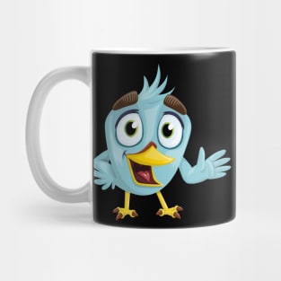 Cute and Funny Waving Bird Mug